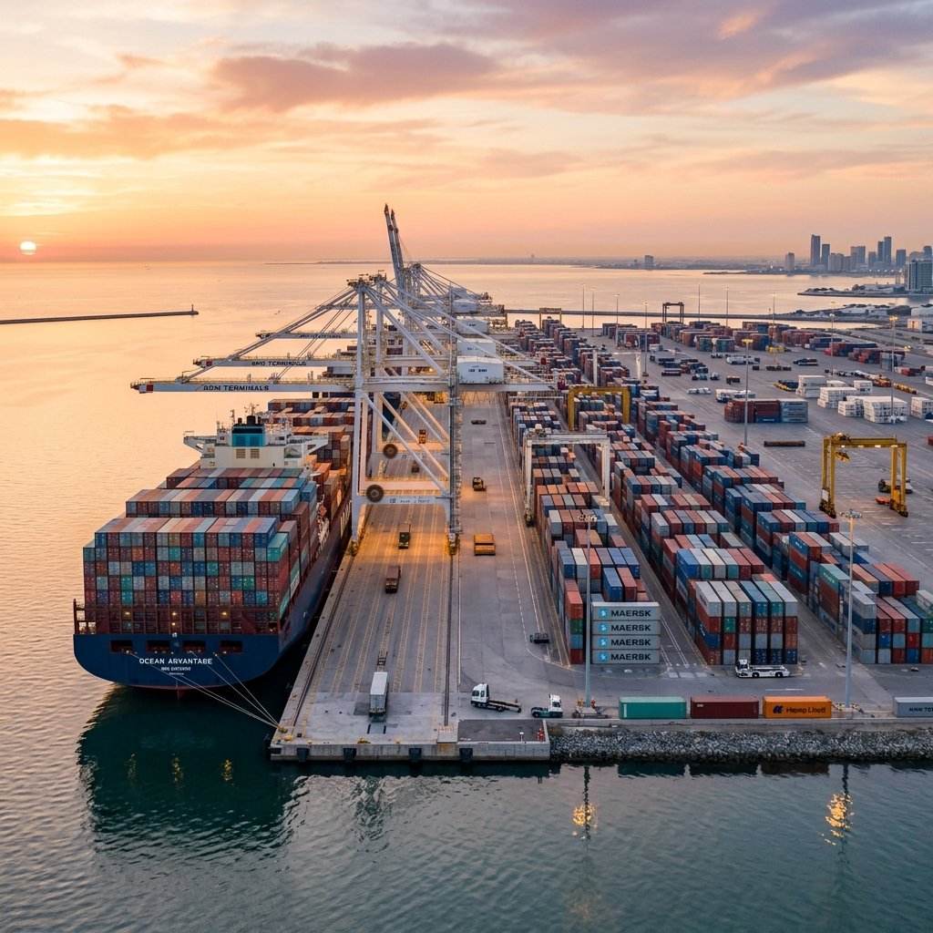 Global Shipping Background